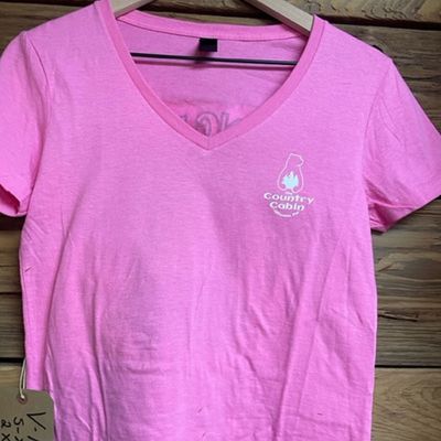 V Neck  Pink