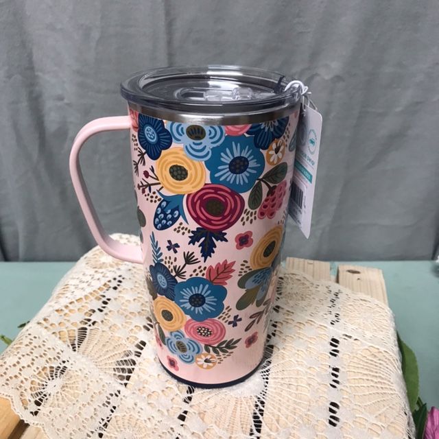 Travel Mug 22 Oz. Bella Rosa