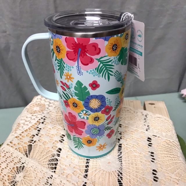 Travel Mug 22 Oz. Island Bloom