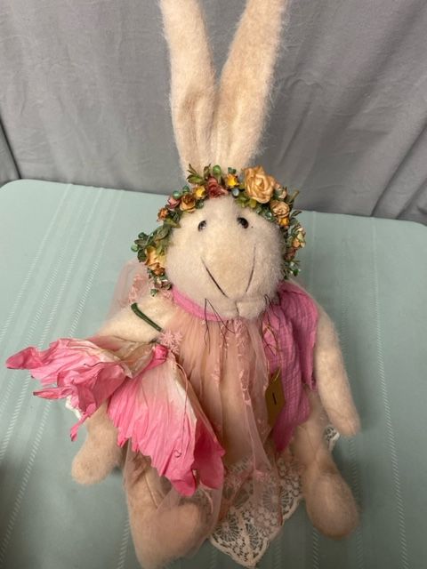 Pink Sitting Rabbit