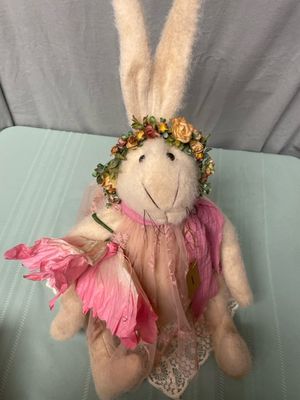 Pink Sitting Rabbit