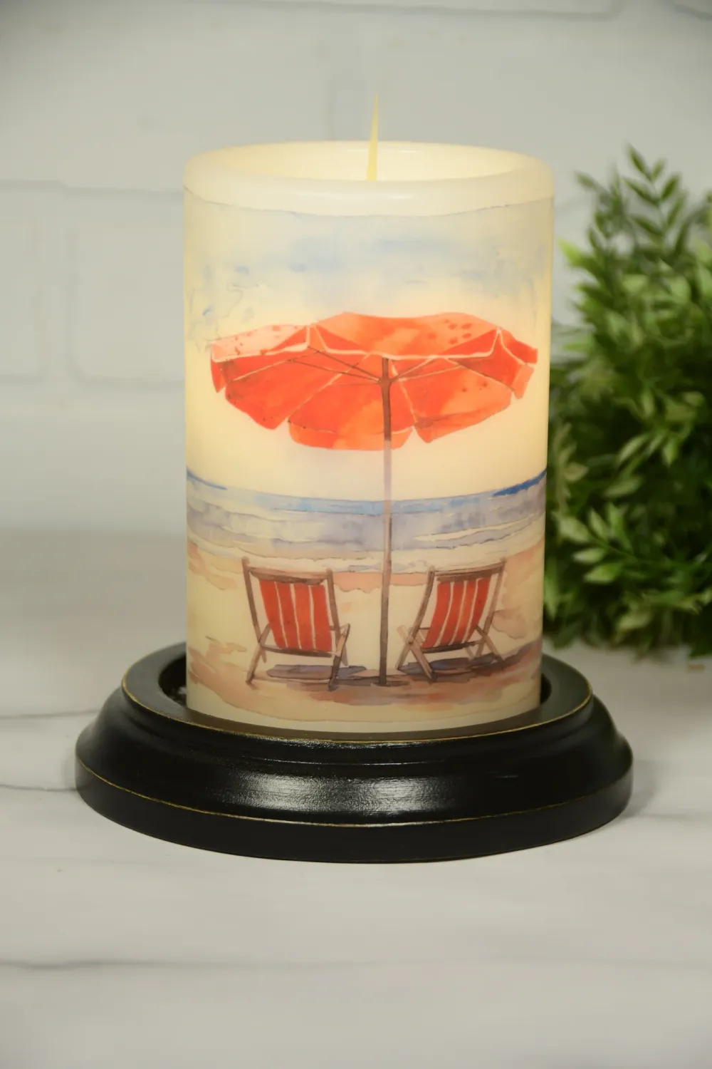 Beach Umbrella Red Vanilla CR