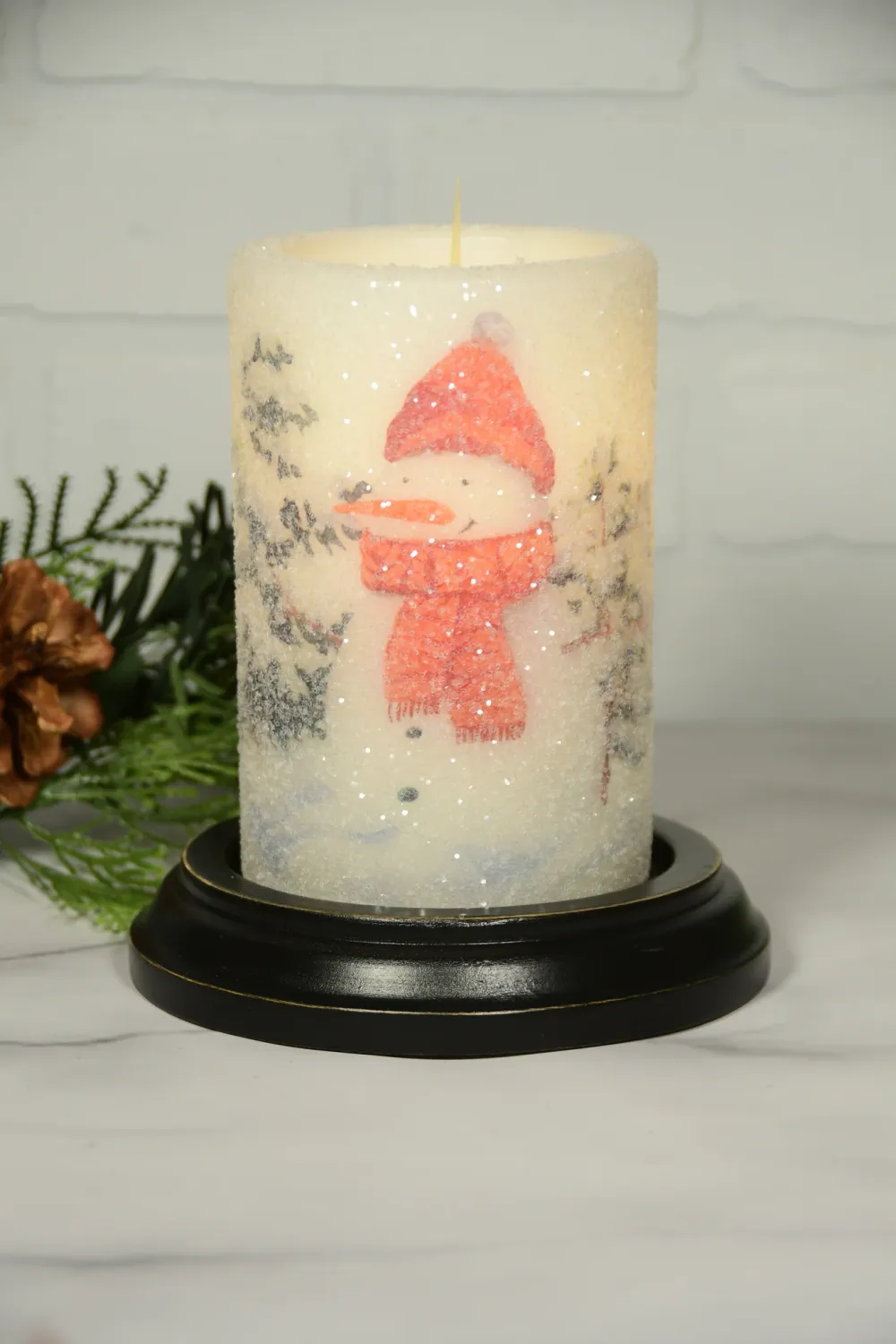 Winter Snowman Glitter CR