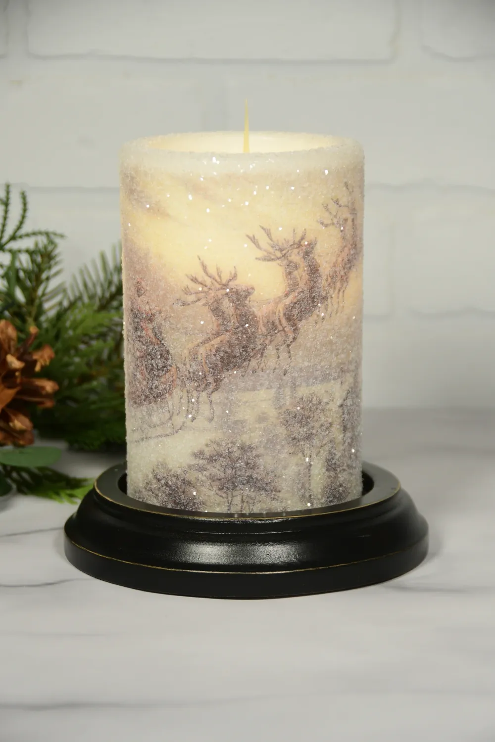 Vintage Santa & Sleigh CR