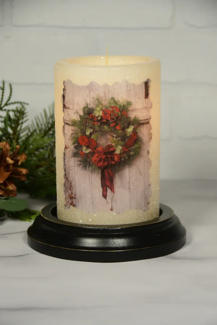 Winter Vintage Christmas Wreath CR