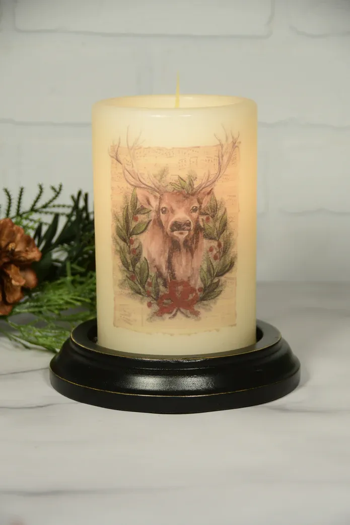 Christmas Deer Wreath CR