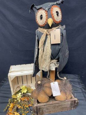 Owl w/ box of pumpkin