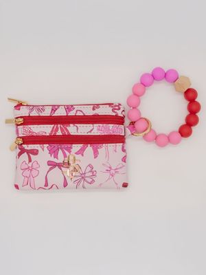 SS Bead Bangle Bow 