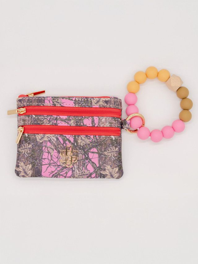 Bead Bangle Camo Pink SS