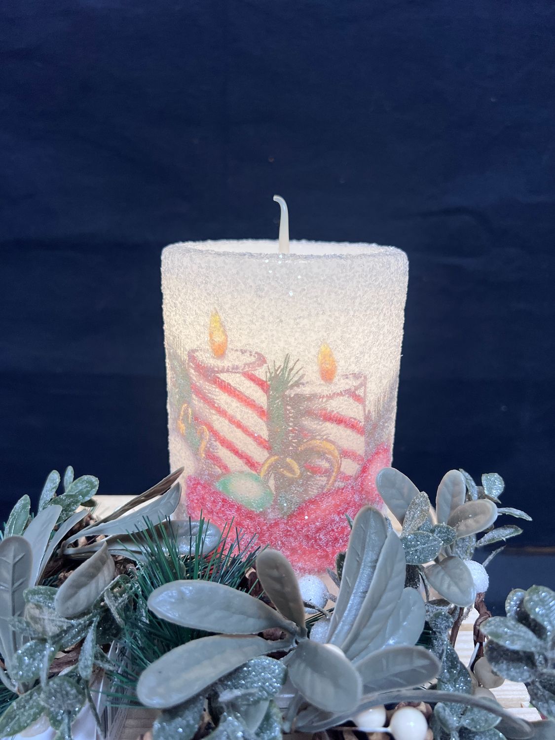 Winter Christmas Candle CR