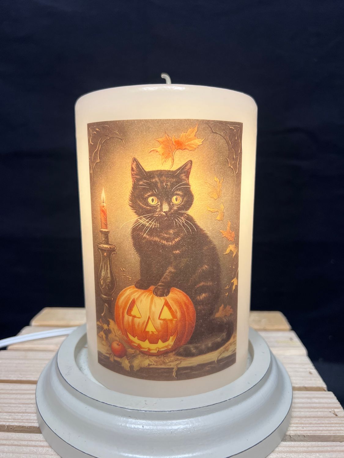 Fall Halloween Cat Vanilla CR