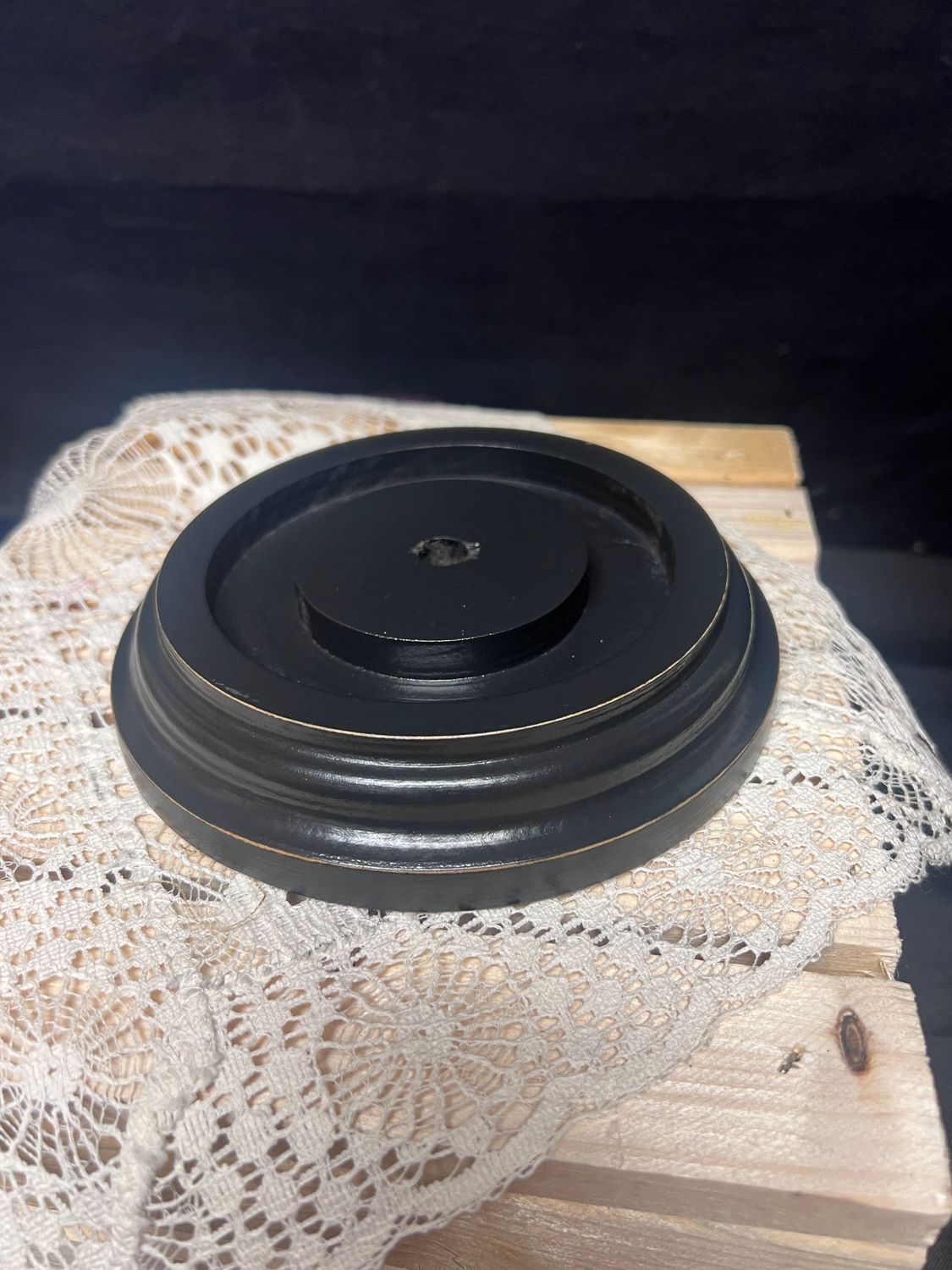 Base Round Base Non Electric Black CR