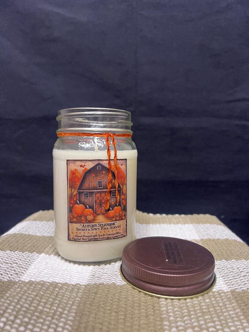 Herbal Star Candle 16oz Autumn Splendor