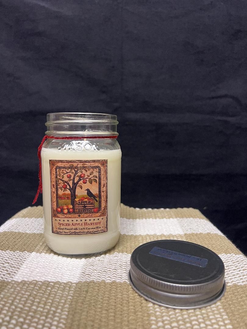 Herbal Star Candle 16oz Apple Harvest