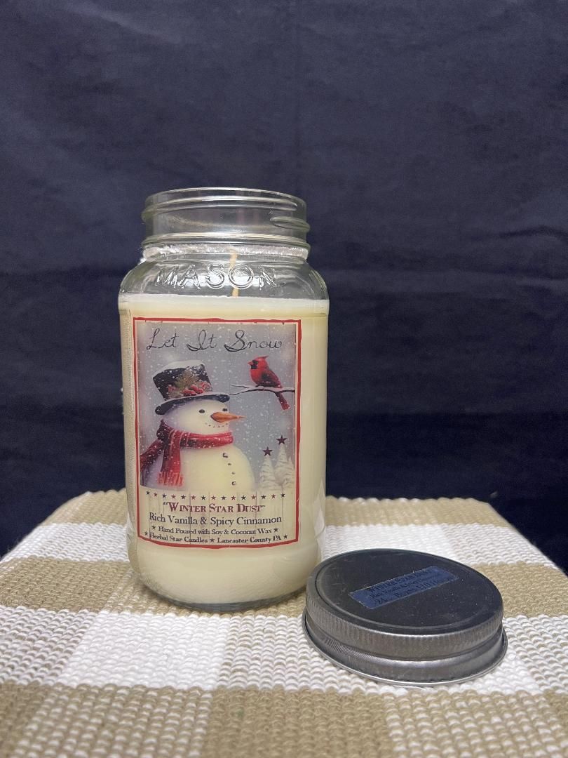 Herbal Star Candle 24 Oz. Winter Star Dust