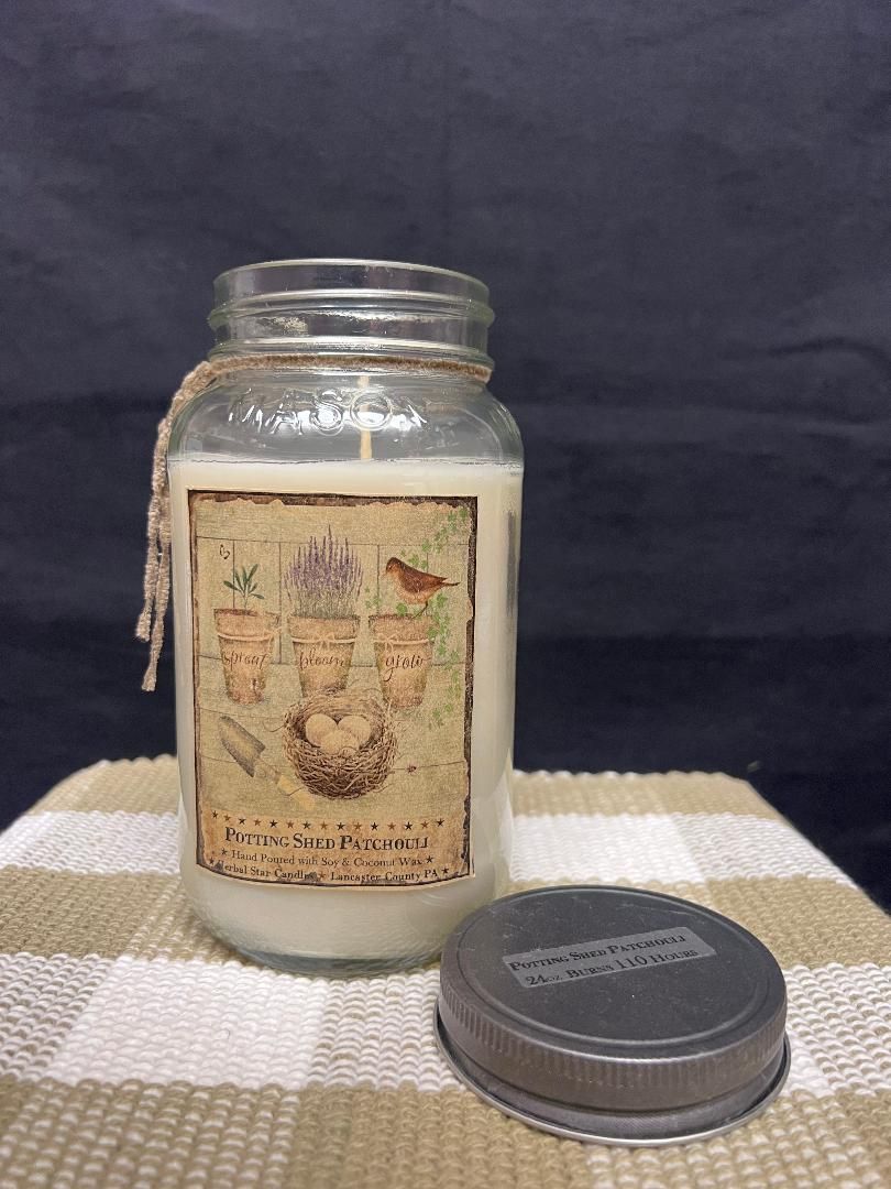 Herbal Star Candle 24 Oz. Potting Shed