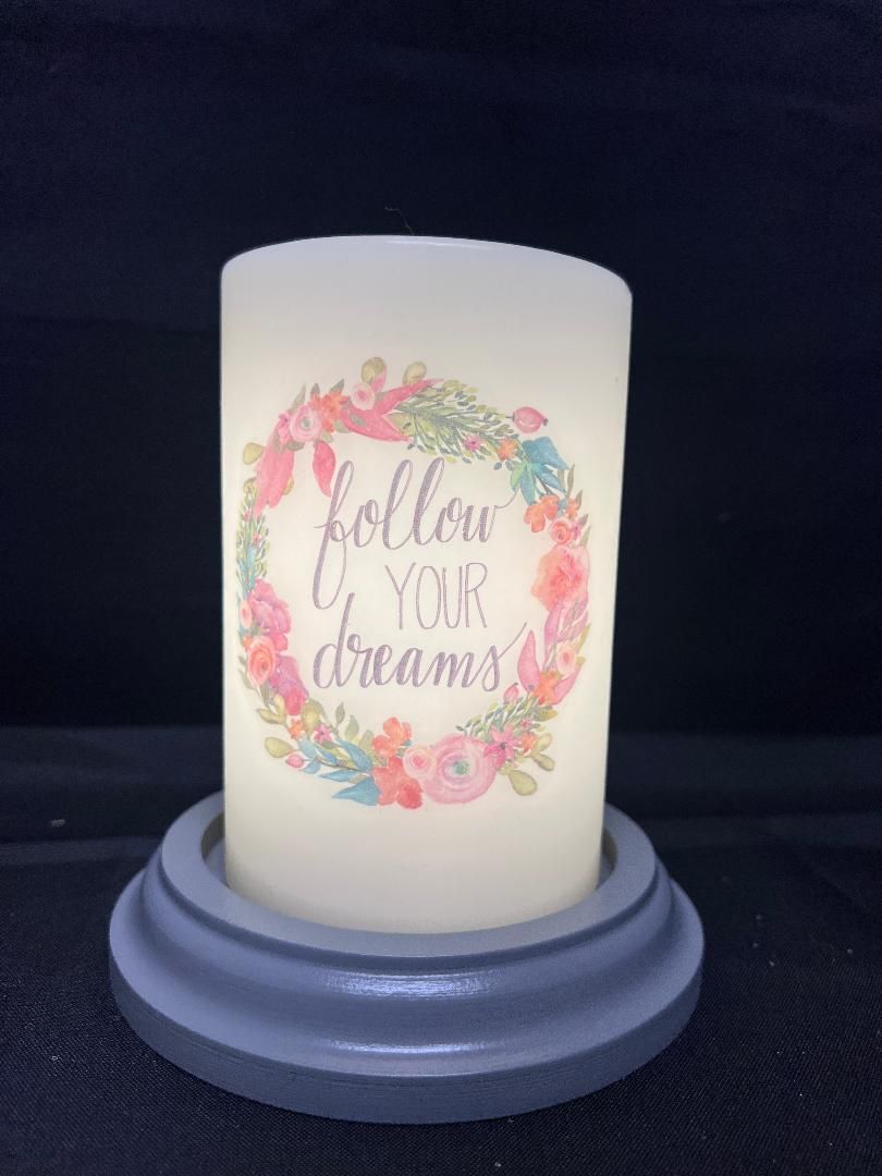 Clearance Everyday Follow Your Dreams Candle Sleeve CR