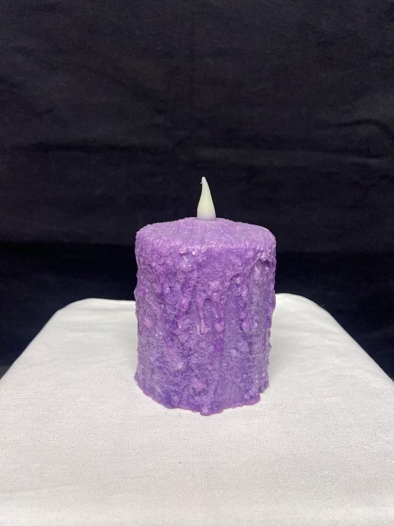 DH Hand Waxed 4" Candle Purple