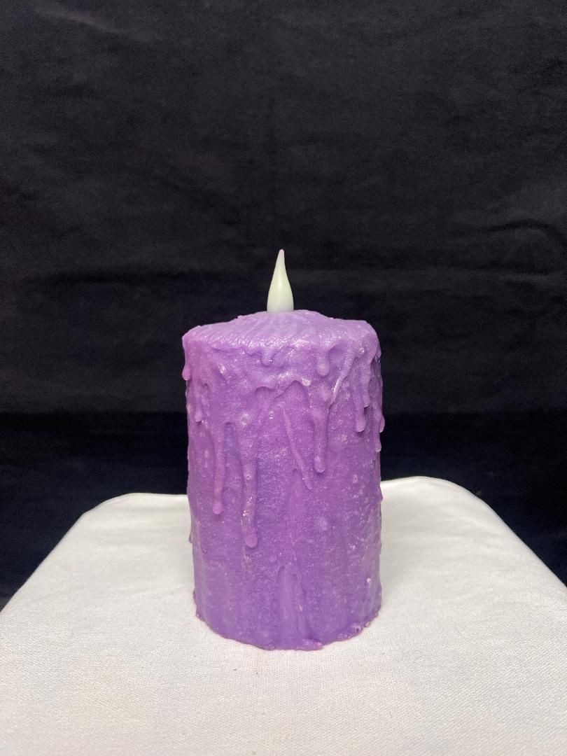 DH Hand Waxed 5" Candle Purple
