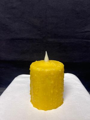 DH Hand Waxed 4" Candle Yellow