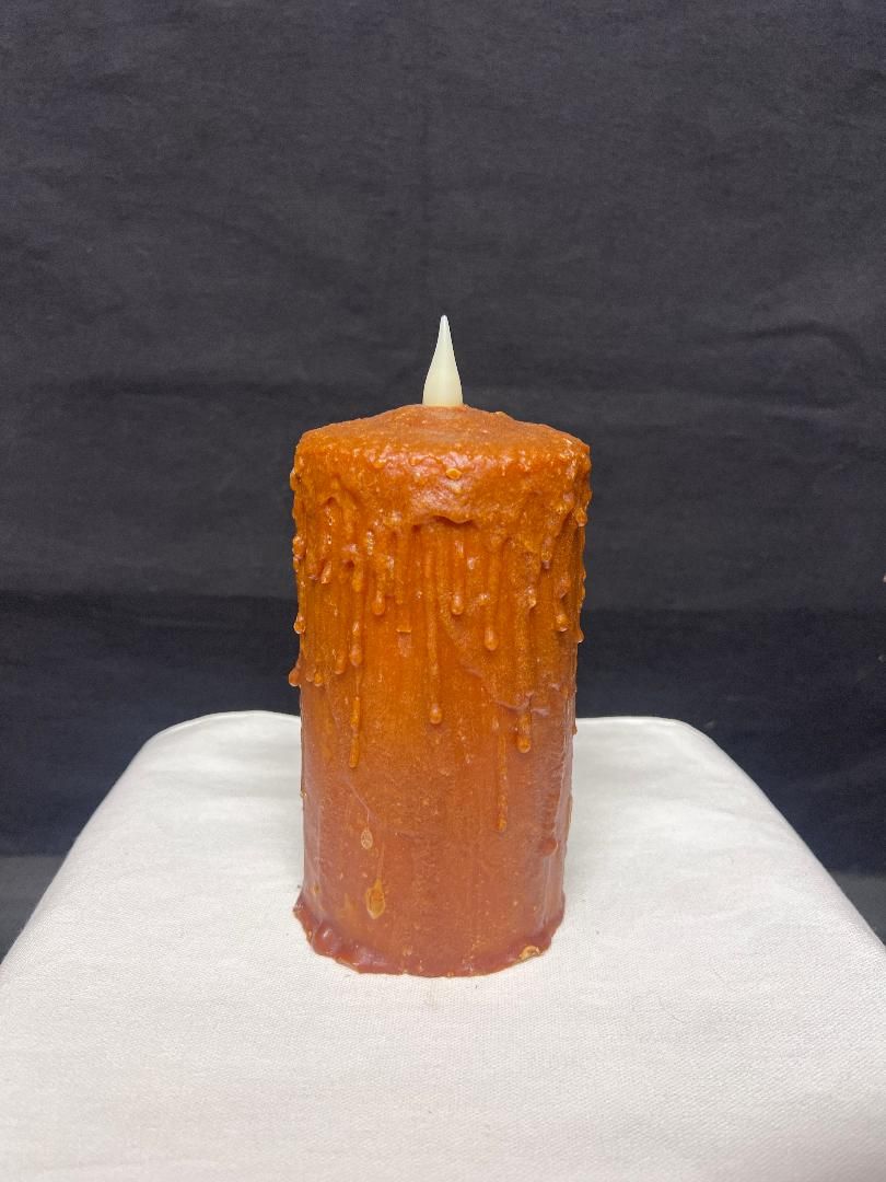 DH Hand Waxed 6" Candle Brown