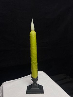 DH Hand Waxed Candle Taper Lime Green