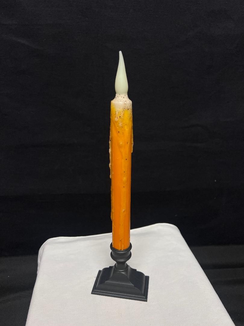 DH Hand Waxed Candle Taper Pumpkin Spice