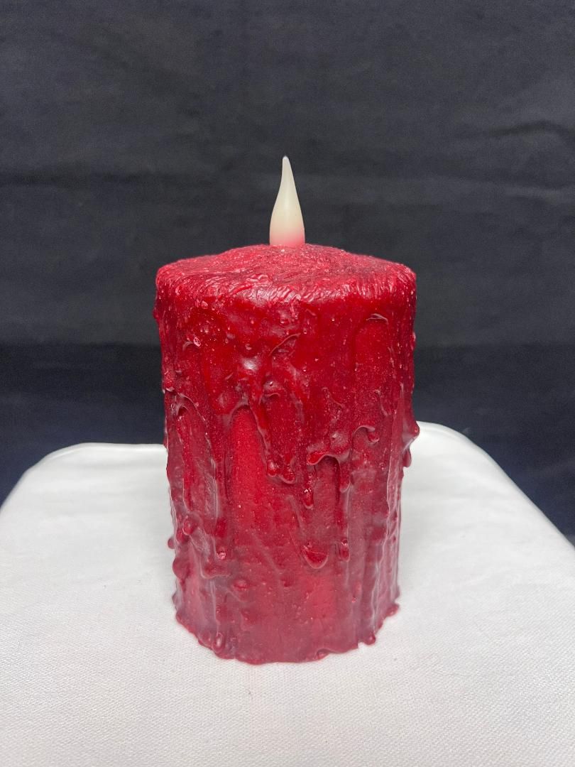 DH Hand Waxed 5" Candle Red