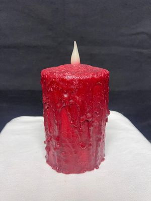DH Hand Waxed 5" Candle Red