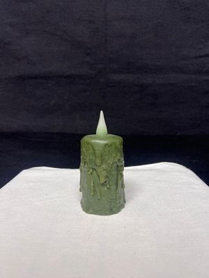 DH Hand Waxed Votive Candle Dk Green
