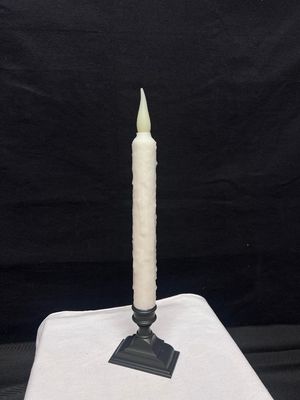 DH Hand Waxed Candle Taper White
