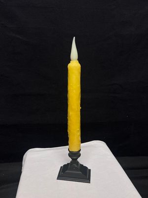 DH Hand Waxed Candle Taper Yellow