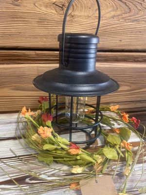 Black Tabletop Lantern