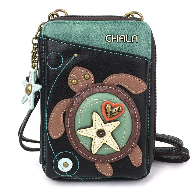 Wallet Crossbody Turtle Black