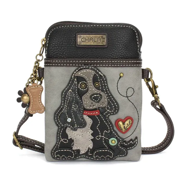 Cellphone Crossbody Cocker Black-gray