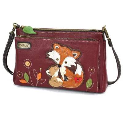 Deluxe Crossbody Fox Maroon