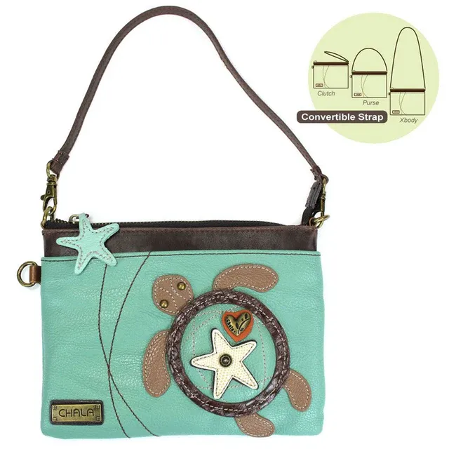 Mini Crossbody Turtle Teal