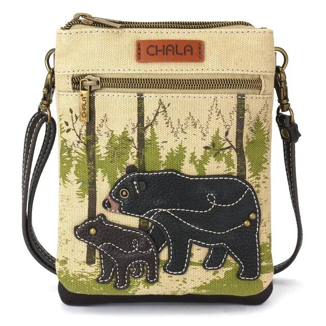 Double Pocket Crossbody Bear Sand