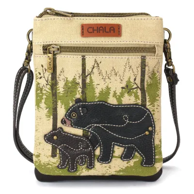 Double Pocket Crossbody Bear Sand