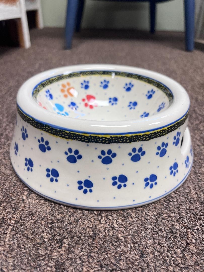 Paw Prints Pet Dish Large