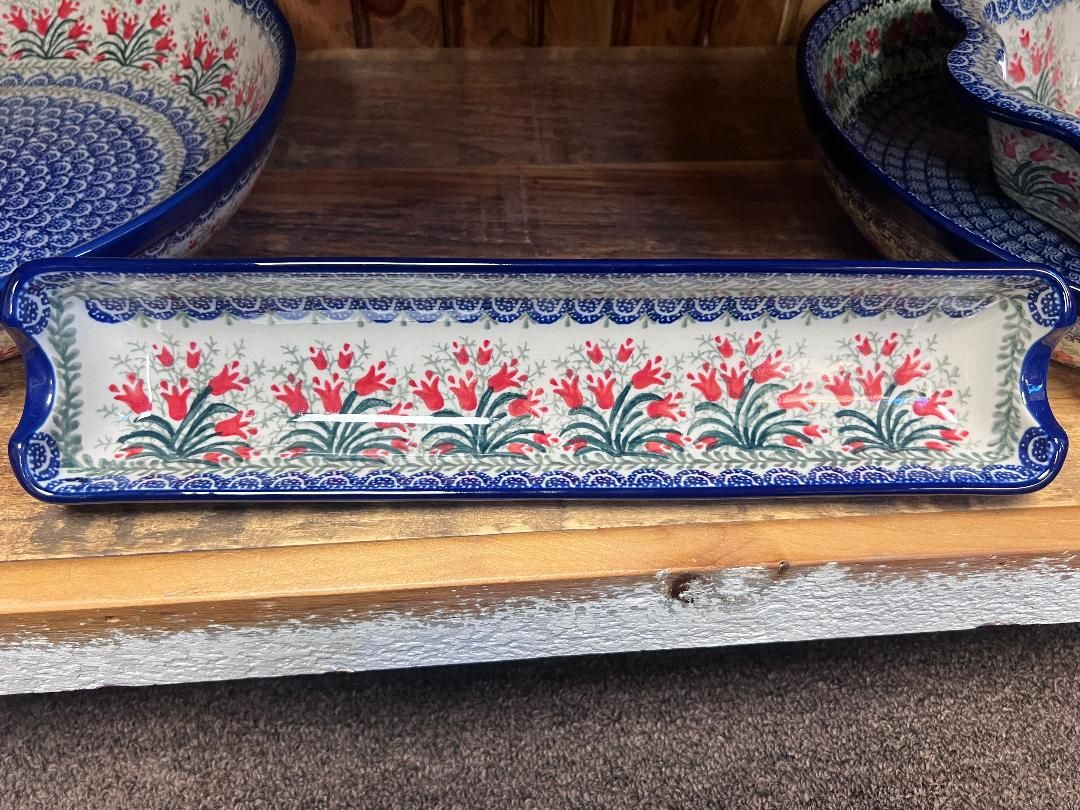 Crimson Bells Rolling Pin Stand 13.5"