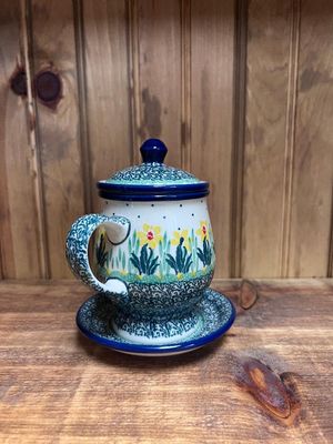Daffodil Mug w/ Infuser & Saucer