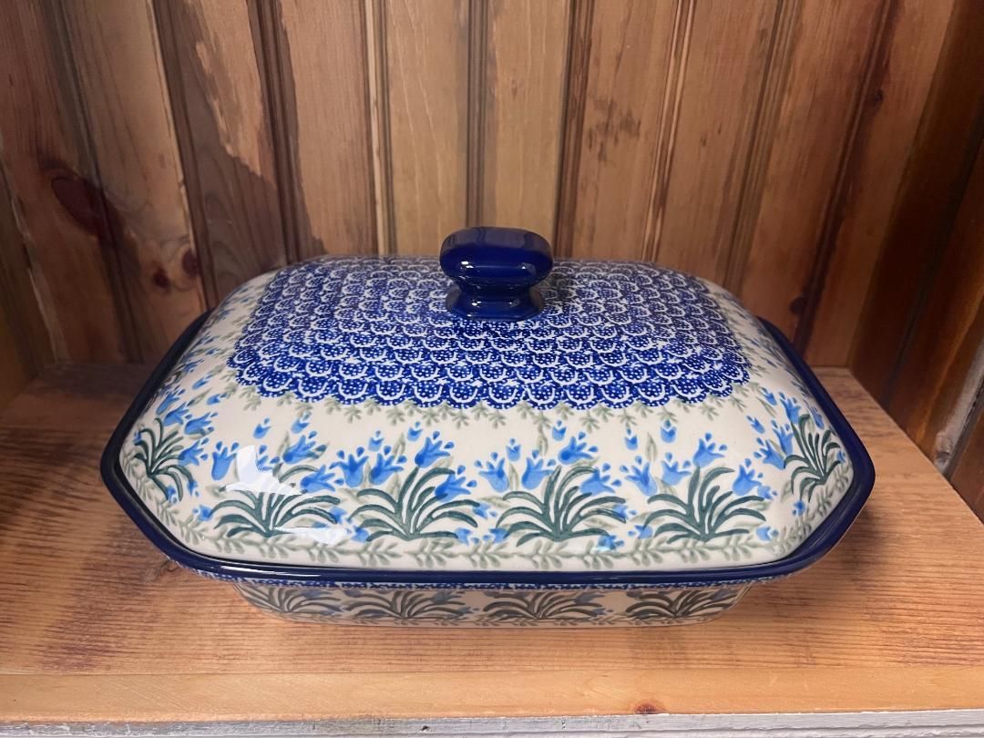 Blue Bells Baker Covered Casserole 9.5"