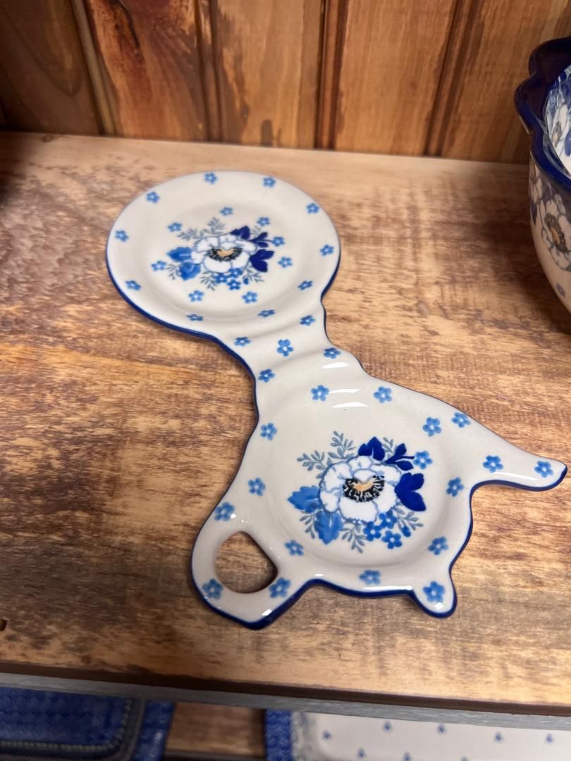 Snow Poppy Tea Bag & Cup Holder