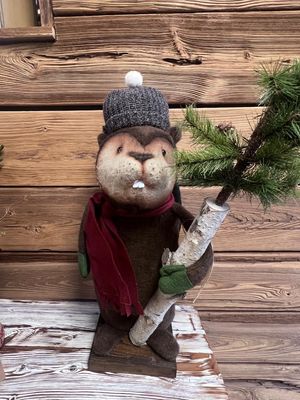 Beaver with Gray Hat RC