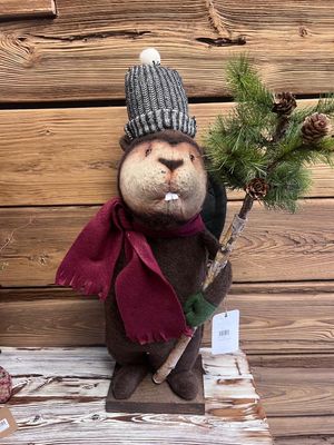 Beaver with Striped Hat RC