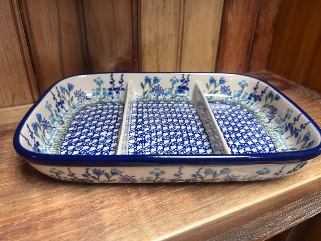 Little Gems Dish Divided 6.5"x9.25"