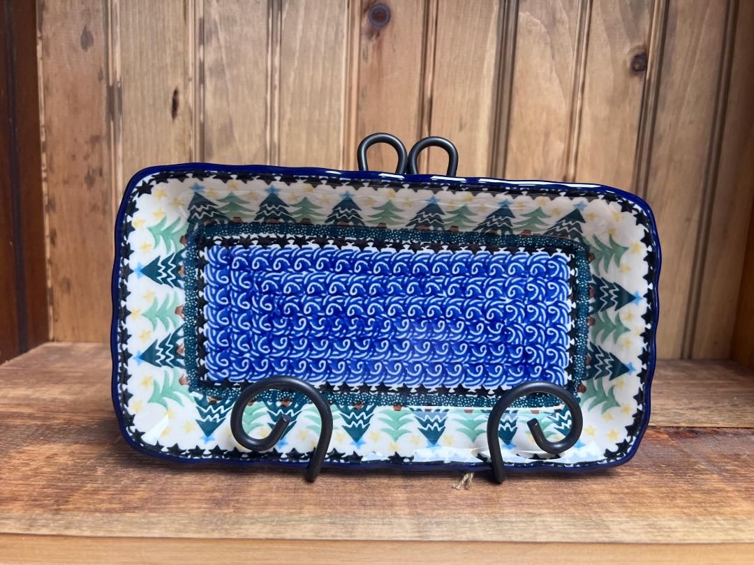 Christmas Trees Tray Shallow Rec