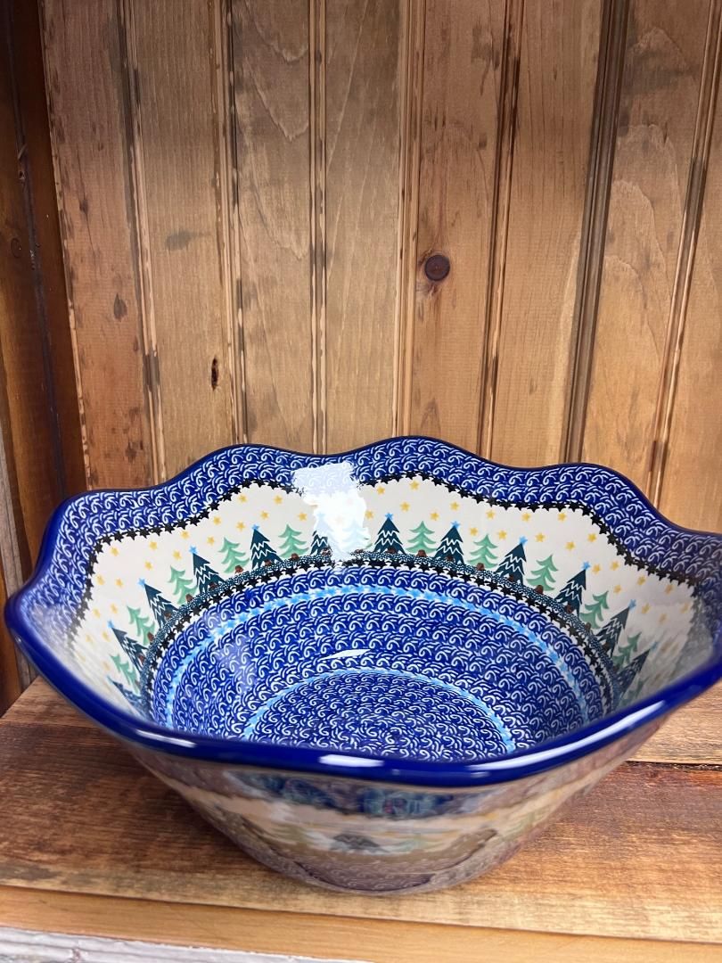 Christmas Trees Bowl Large