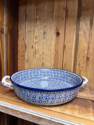 Daisy Flurry Baker Round w/Handles